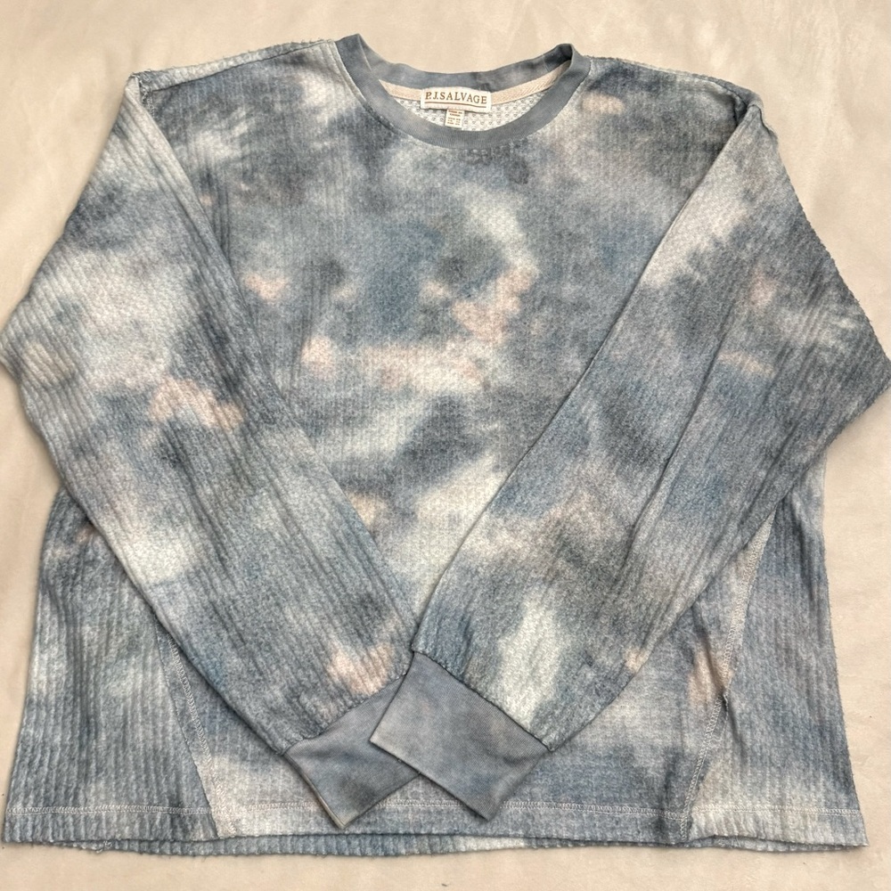 P.J. Salvage Cloudy Days Lounge Set, Top size XS Bottoms size M - Picture 7 of 14